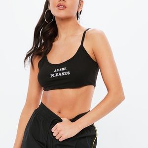 Madison Beer X Missguided As she pleases Crop Top